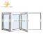 AS2047 Australia standard outward opening  double tempered glazed aluminium bi fold window fold up glass window