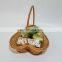 Hot Sale Rattan gift basket with handle made in Vietnam fruit container flower basket for wedding Supplier