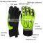 Hi-Vis Reflective work gloves abrasion resistant mechanic impact gloves