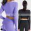 Wholesale Quick Dry Tops Custom Workout Wear Running T Shirt Sports Wear Gym Fitness Top Long Sleeve Yoga Shirt For Women