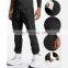 Custom Logo Men's Light Weight Reflective Sweatpants Quick Dry Running Jogging Pants Plus Size Fitness Gym Wear Loose Trousers