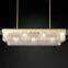 Classic Glace series flat rectangular frosted glass chandelier home hotel interior decoration lighting