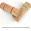 Manufacturers offer 1.3mm round bamboo joss incense stick from india