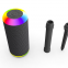 Custom Portable Blue Tooth Party Light Stereo Speakers Flickering Night Light Outdoor Lawn Speaker LED Camping Stereo Speaker