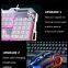 Популярные эргономичные RGB-клавиатуры с подсветкой, состоящие из 104 клавиш, набор для ПК, комбо-комплект геймерской клавиатуры с мышью и наушниками