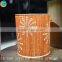 online 2016 Christams and wedding decotation glass candle holder pasted with wood cover