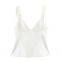 Summer new European and American style women's fashionable and sexy spicy girl bow decoration silk top