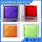 sized 190*190*80mm clear and colored glass blocks