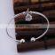 Creative Gifts Plain Silver Plating European Custom Cuff Bangle XPJ0315
