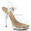 Latest fashion sandal design sexy crystal shoes Stiletto high heels Sexy pole dance sheos