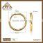 Fashion high quality aperture split keyring gold
