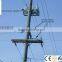 11kv 33kv 66kv transmission line steel pole tower