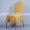 HEMEI Wholesale Hotel Chair Cover Short Style Pure Color Folding Chair Covers