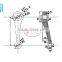 single 160 Stainless steel spiders , glass curtain wall fixing system