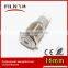 16mm diameter stainless steel flat actuator dot yellow 36V LED latching push on off switch