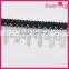 Fashion 3cm width black trim with chain fringes