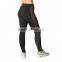 Woman Fitted Cotton Spandex Black Grey Leggings / Tights Full Length