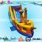 kids outdoor 3d giant inflatable pirate ship slide