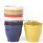 2015 hot cheap colorful bamboo fiber flower pot