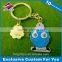 High end America couple keychain soft enamel color key chains