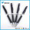 Promotional slim 2 in 1 metal stylus touch pen multi fonction cheap and good quality metal ballpoint pens for hotel use