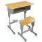 Single Student Wooden Metal Desk and Chair Set