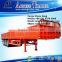 own factory 3 Axles Cargo Side Wall Open Flatbed Semi Trailer with Pannel for sale / Concrete price for trailer trader