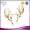 Best selling Christmas jewelry gold plated zinc alloy thorn pin antler brooch