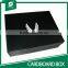 WHOLESALE LUXURY BLACK CARDBOARD SHOES PACKAGING BOX WITH UV VARNISHED