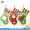 Promotional customized printed cheap christmas decoration sock