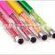office crystal gift pen,crystal touch stylus metal pen crystal ball pen