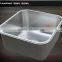 Commercial hotel restaurant stainless steel kitchen sink cabinet with faucets