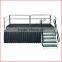 Aluminum portable stage handrail with 0.8 m height