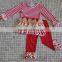 Wholesale cute kids christmas tree clothing girls winter clothes