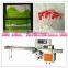Refreshing towel flow wrapping machine