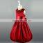 red children dress with boutique flower decoration OEM/ODM children summer dress wholesale children party dress