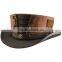 Women Top Hat Corset (Black/Brown) steampunk-hatter-corset-black