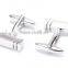 Black Lined Silver Cube Cufflinks
