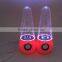 2015 top 2.0 bullet led water dance speaker 360 degree stereo sound system for pc