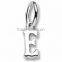 English letter E Charms with different style initial E charms and pendants