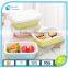 Ceramic food container,2 Compartments lunch food storage container,rectangle ceramic bento box