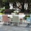 Wicker dining set, design rattan garden furniture