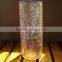 Tube Clear Crackle Glass Tall Cylinder Glass Vase Used Flower Decorage