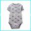New design printed baby boy bodysuit cotton custom baby body suits summer baby bodysuit                        
                                                Quality Choice