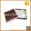 food grade rigid empty chocolate boxes packaging with paper tray