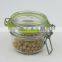 150ml Clear Hermetic Glass Spice Jar with Metal Clip and Silicon Ring & Glass Candy Jar