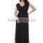 lace stitching sleeveless plus size dress