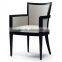 Hot-sale eco-friendly black patterned church chair