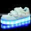 cute kids LED Shoes Recharge LED Light Sports Shoes / LED USB charge shoes