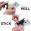 Durable soft stick silicone credit card holder